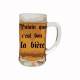 Tee shirt humour putain que c'est bon la bière blanc