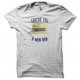 Tee shirt humour Pastis Touche pas à mon bob blanc