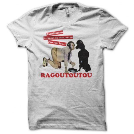 Tee shirt Ragoûtoutou Le coup du parapluie blanc