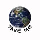 camiseta ecología Planeta Tierra Save Me blanco