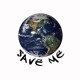 T-shirt ecology Planet Earth Save Me white