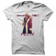 Tee shirt Le Père Noël est une Ordure Joyeux Noël Félix blanc