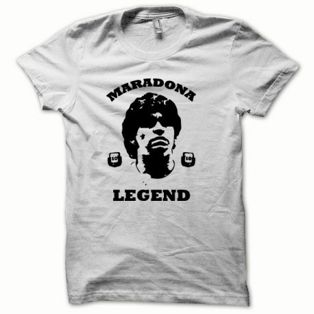 Tee shirt Maradona Legend noir/blanc