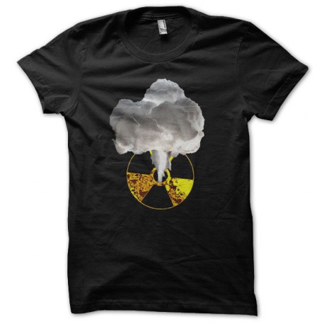 T-shirt ecology radiation nuclear explosion  black