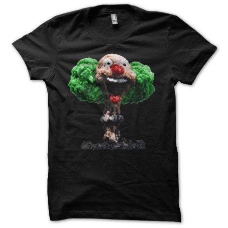 Tee shirt explosion nucléaire clown noir