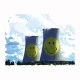 T-shirt ecology nuclear plant smiley white