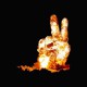 Tee shirt explosion atomique cool  noir