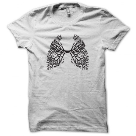 T-shirt ecology tree lungs white