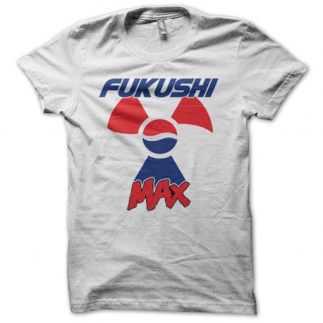 T-shirt Pepsi Max Fukushima parody Fukushi Max white