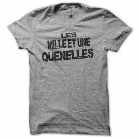 Tee shirt Dieudonné humour les mille et une quenelles gris