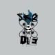 Tee shirt Skate SK8 or Die burning gris