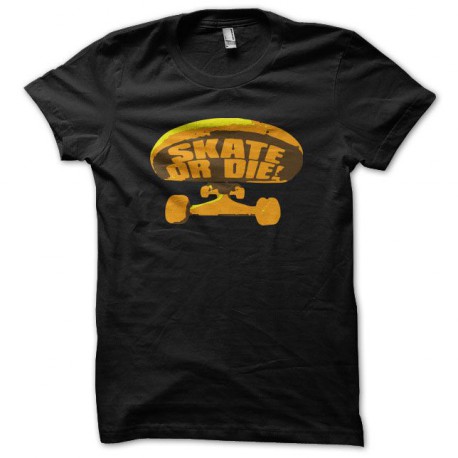 Tee shirt Skate SK8 or Die front nose noir
