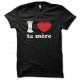 Tee shirt I love ta mère noir