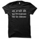 Tee shirt on avait dit pas les mamans fils de chienne noir