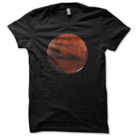 Tee shirt astronomie Planète Mars noir