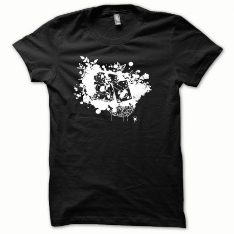 Poker t-shirt white / black