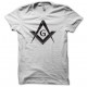 camiseta francmasón brújula plaza blanco