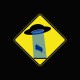 Tee shirt OVNI Warning Abduction Zone noir