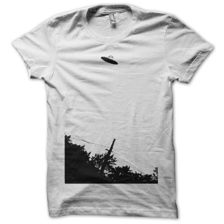 Tee shirt  OVNI photo oldies blanc