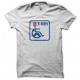 Tee shirt X-Men Professor Xavier parodie handicapé blanc