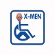 Tee shirt X-Men Professor Xavier parodie handicapé blanc