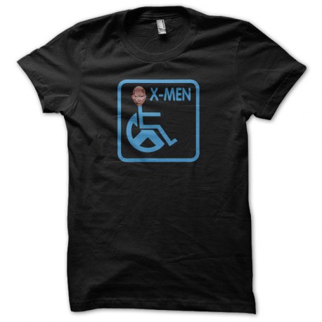 Tee shirt X-Men Professor Xavier parodie handicapé noir