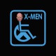 Tee shirt X-Men Professor Xavier parodie handicapé noir