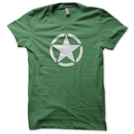t-shirt US Army WW2 White Star green