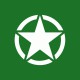 Tee shirt US Army WW2 White Star vert