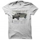Tee shirt Hummer HMMWV specs blanc