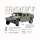 Tee shirt Hummer HMMWV specs blanc