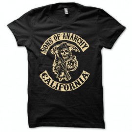 Tee shirt Sons Of Anarchy california blanc/noir