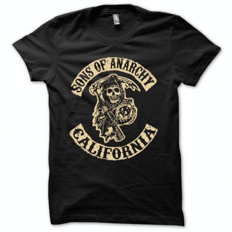 Camiseta Sons Of Anarchy california blanco/negro