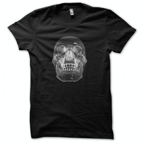 Tee shirt crâne de cristal blanc/noir