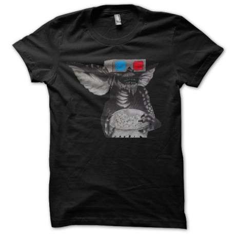 T-shirt gremlins popcorn black