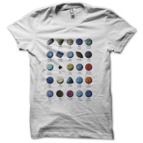 Tee shirt extasy tableau mdma blanc
