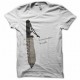 Camiseta Rambo le vrai couteau ça va chier blanco