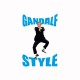 T-shirt Gandalf Style parody gangnam white