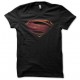camiseta Superman Man of Steel vintage negro