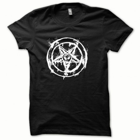 Shirt Pentagram white / black