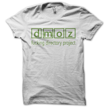 Tee shirt dmoz fucking directory poject blanc