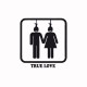 Tee shirt True Love noir/blanc