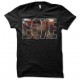 Tee shirt boxe gloves ring text noir