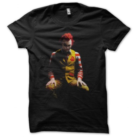 T-shirt Joker parody Ronald Mc Donald's black