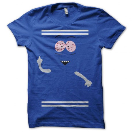 Tee shirt Servietsky parodie South Park bleu