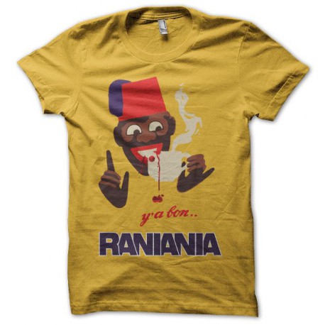 Tee shirt Banania parodie Raniania jaune