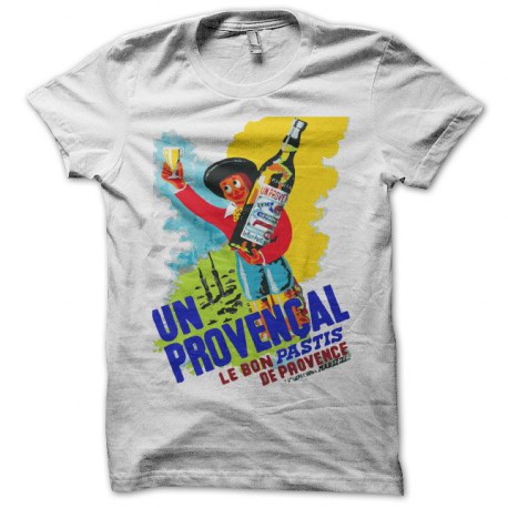 Tee shirt Pastis Le Provençal vintage advert blanc