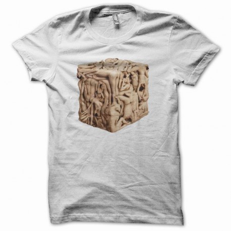 Tee shirt cube humain noir/blanc
