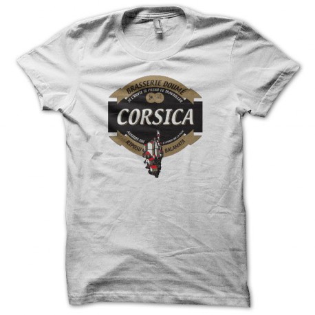 Tee shirt humour Pietra parodie Corsica blanc