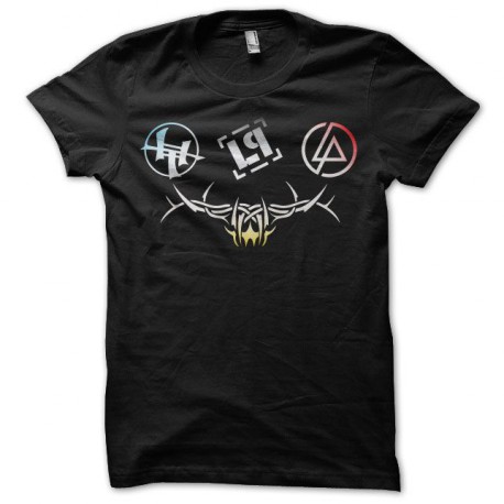 Tee shirt Linkin Park symbols fan art noir